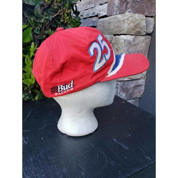 Vtg Chase Authentics Ricky Craven Bud Racing Snapback Hat NASCAR - Picture 6 of 9